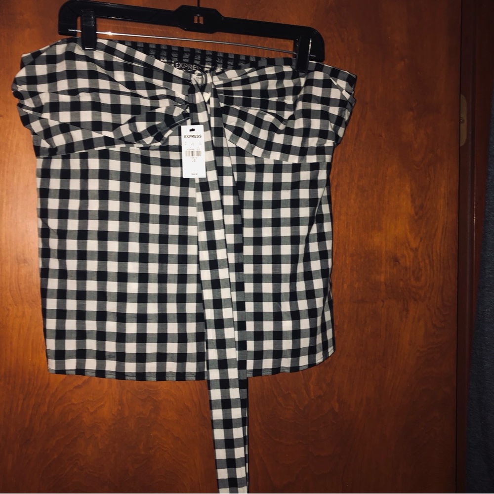 Express womens bandeau top size L. NWT - Picture 2 of 7
